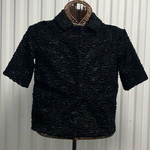 S' MaxMara Faux fur coat Astrakhan size 4 EUC